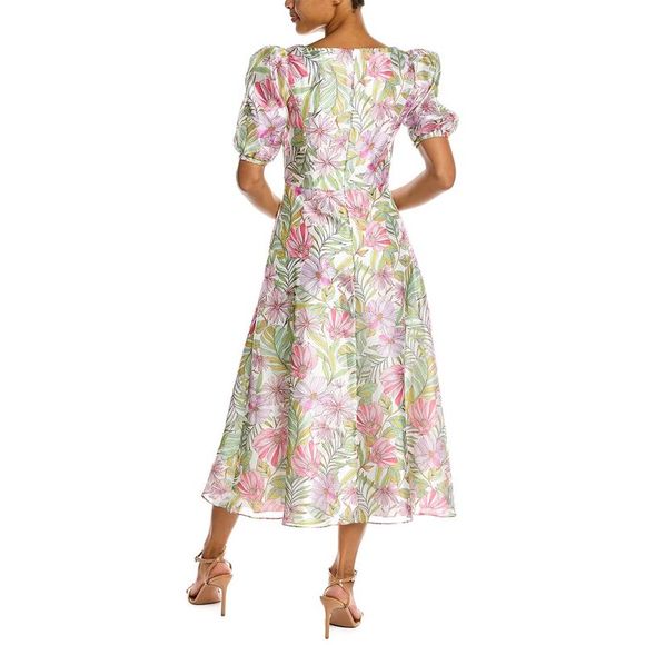 Kay Unger Womens Natalia Dress, Green - Picture 2 of 3